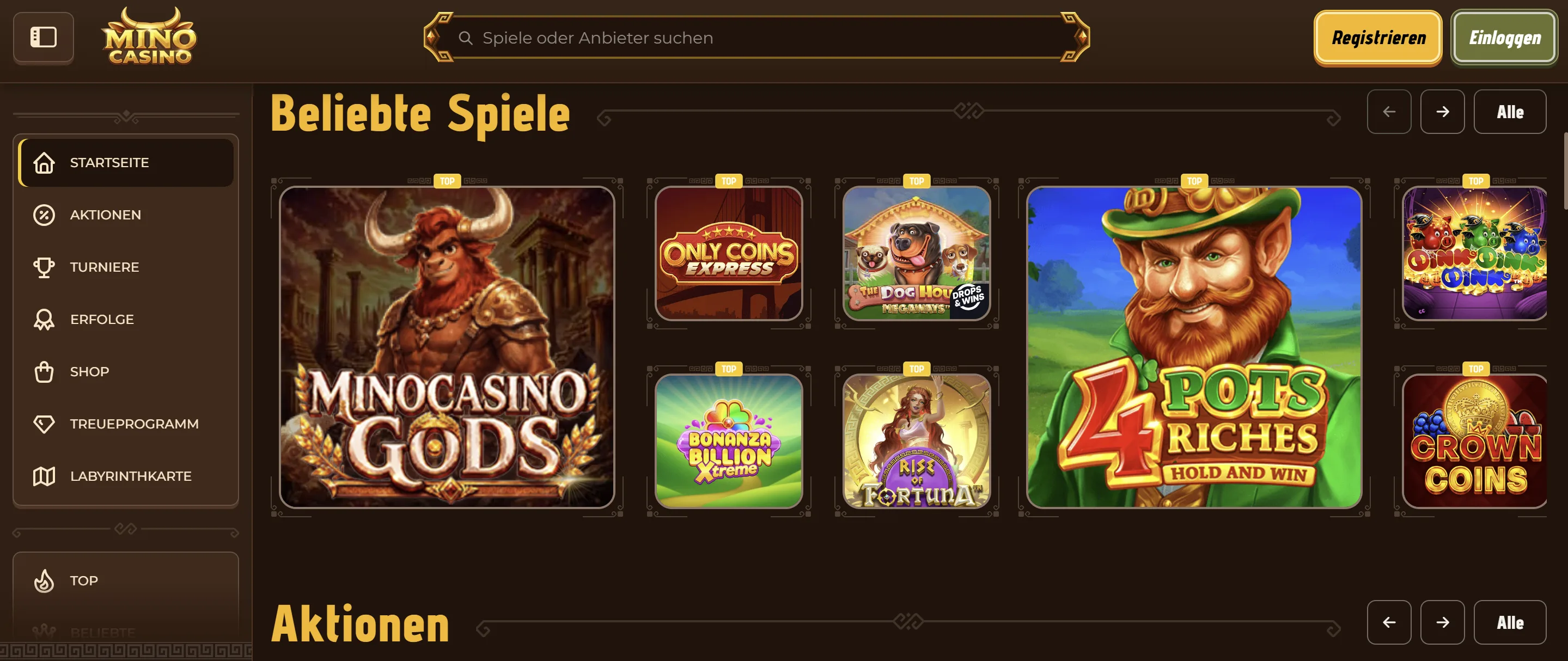Mino Casino Bonus